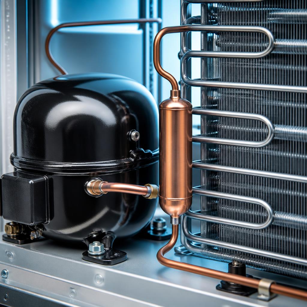 Unidade condensadora de freezer comercial